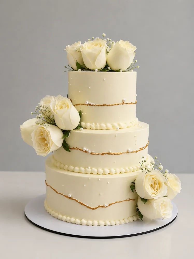 Classic White & Roses