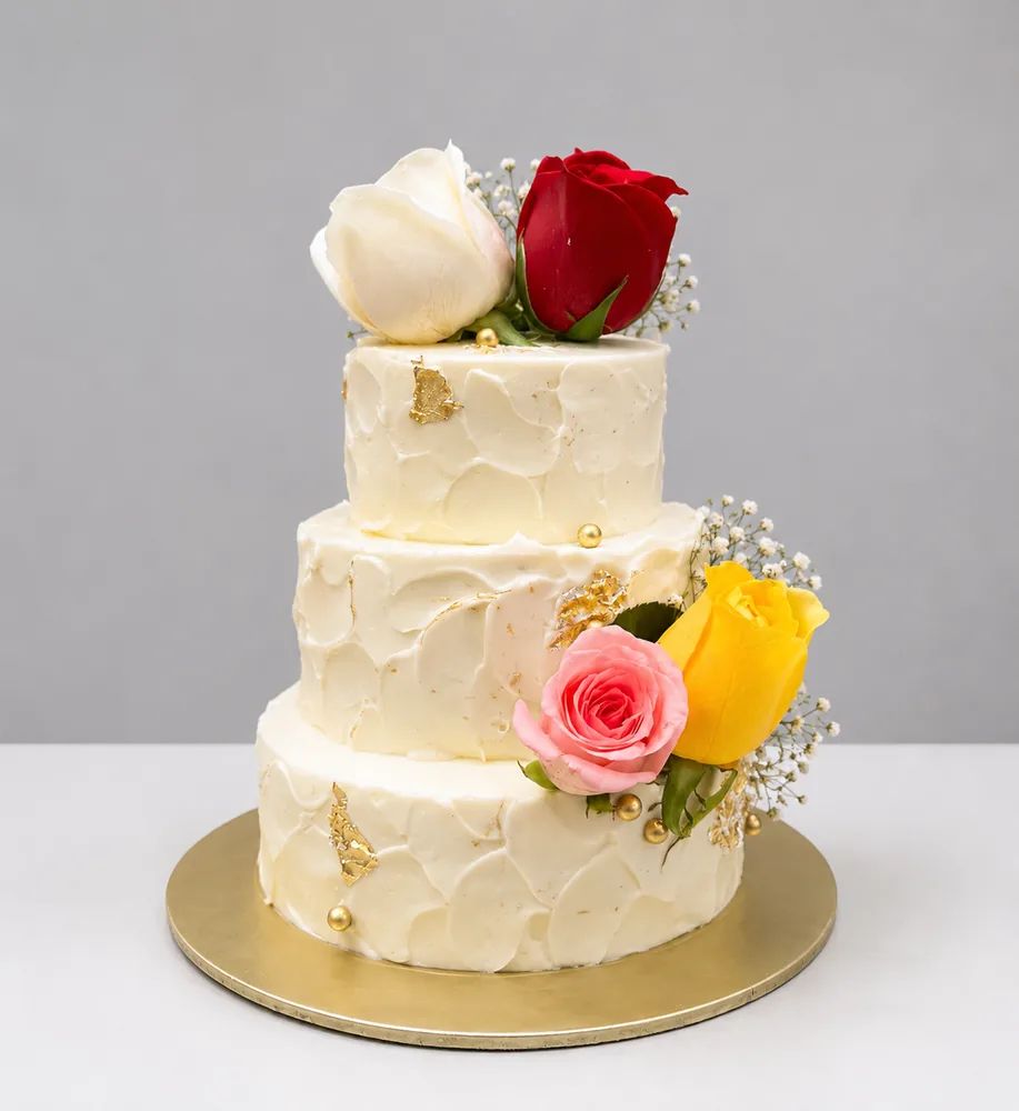 Rustic wedding cake