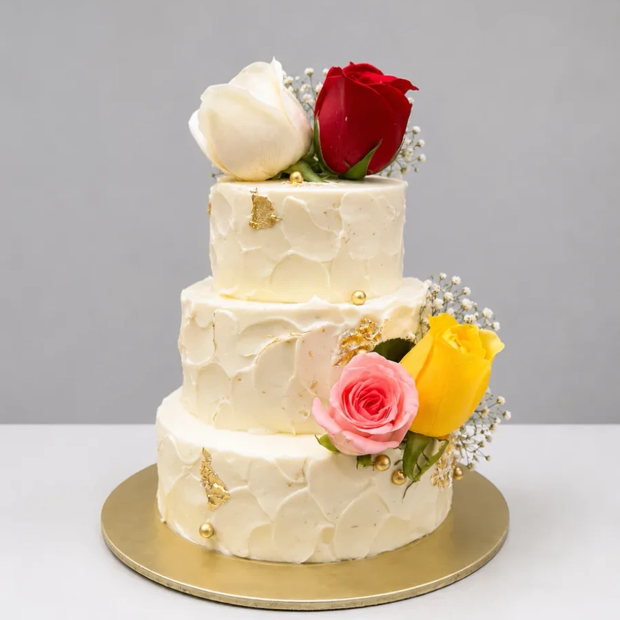 Rustic wedding cake